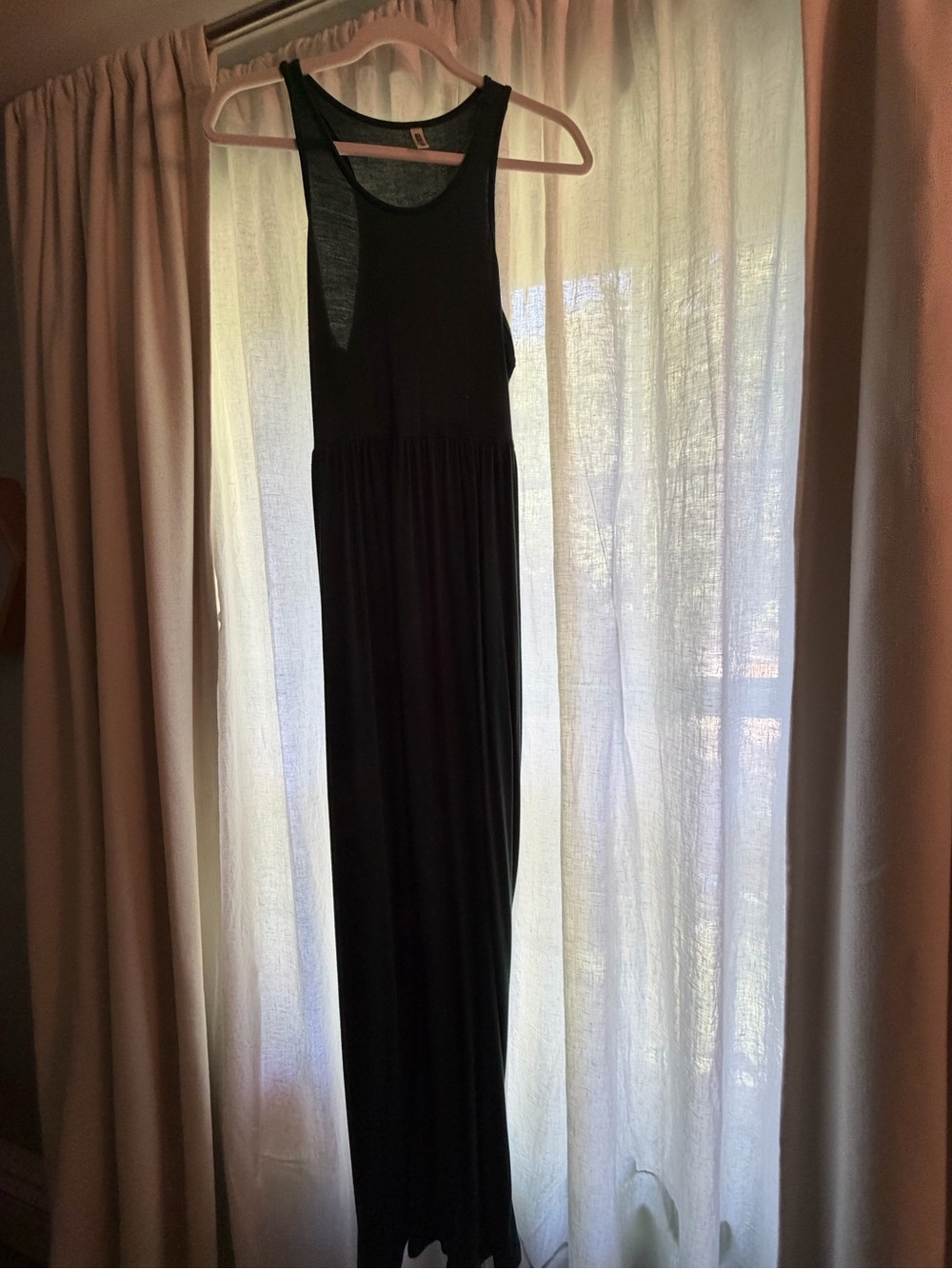 Dark Green Sleeveless Maxi Dress - Women's